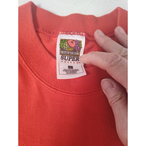 International Space Station Fruit of the Loom T-shirt Embroidered Red Size Large - Picture 6 of 11